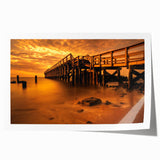 Extra large rolled print of Delaware scenery featuring vibrant floral designs, ideal for art wall dining room.