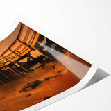 Extra large wall art featuring line art flowers in muted earth tones on rolled canvas, ideal for large living room decor.