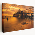 Delaware landscape on large stretched canvas, featuring green fields and a blue sky, ideal for kitchen wall art.