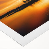 Art deco poster of Everglades scenery in pastel hues on rolled canvas, ideal for dining room wall art.