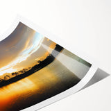 Extra large wall art featuring line art flowers on a rolled print, with muted earth tones.