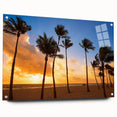 Acrylic print of Fort Lauderdale scenery in muted blue and green hues, suitable for bedroom or dining room decor.