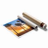 Extra large rolled print of Fort Lauderdale scenery featuring vibrant floral art, perfect for classy bathroom wall art.