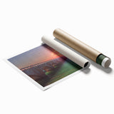 Extra large rolled print of the Florida Keys scenery with vibrant ocean and floral elements.