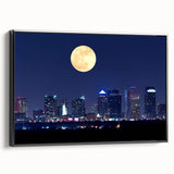 Black and white wall art featuring a vintage-style Tampa landscape on framed canvas, ideal for bedroom decor.