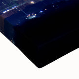 Large art canvas of Tampa landscape in black and white tones, suitable for bedroom wall placement.