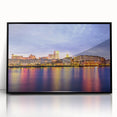 Large abstract wall art of Savannah, Georgia in muted earth tones on a framed acrylic print.