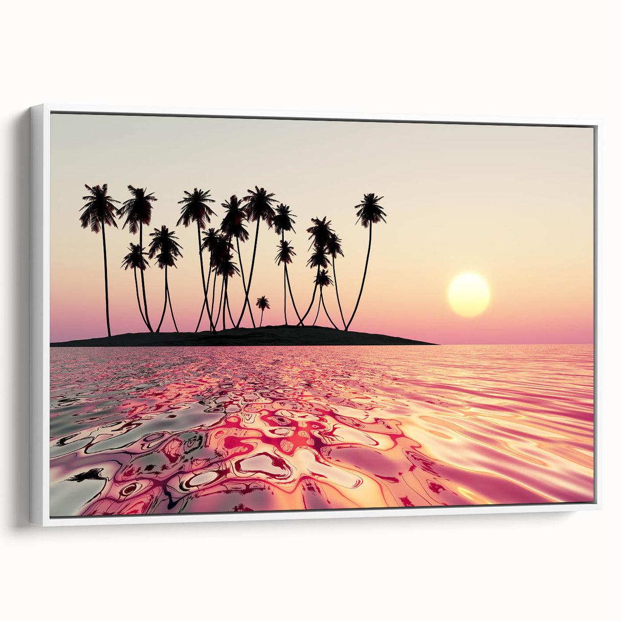 Vintage poster art of a scenic Maui landscape on a framed canvas, featuring vibrant colors, ideal for living room decor.
