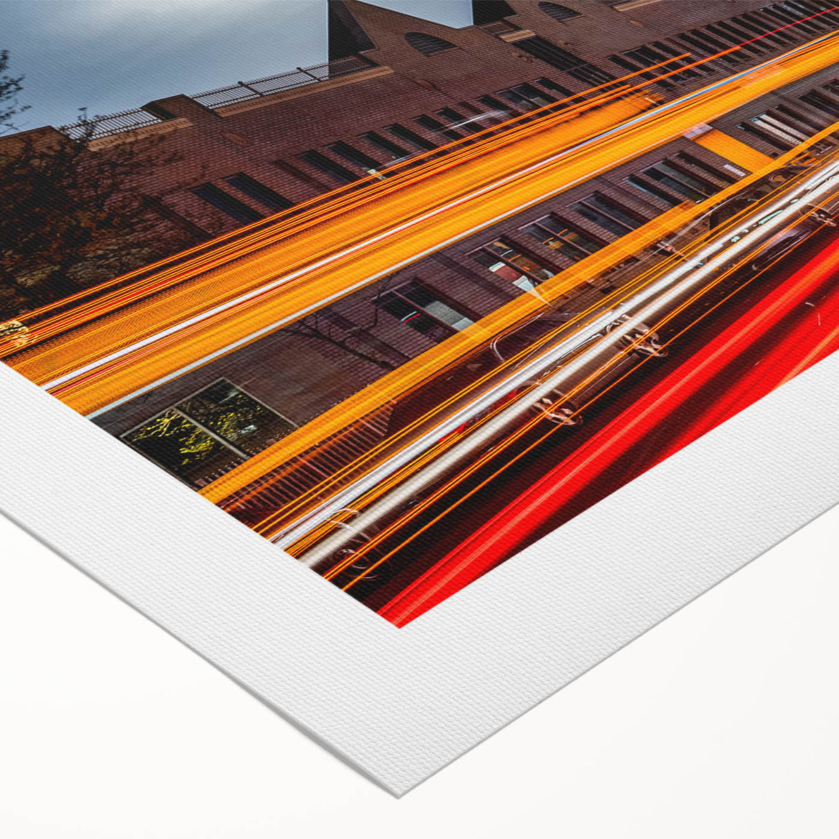 Art deco poster of Indianapolis skyline in muted metallic colors on rolled canvas, suitable for dining room wall art.