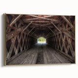 Framed canvas depicting a vintage Iowa landscape in muted earth tones, ideal for bedroom wall decor.