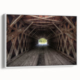 Vintage poster art of Iowa scenery on framed canvas, featuring colorful art in a large format, ideal for living room decor.