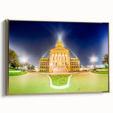 Framed canvas depicting a vintage-style Kansas landscape in muted gold and black tones, ideal for bedroom wall decor.