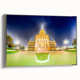 Landscape art painting of a Kansas scenery on a framed canvas, featuring a blend of colorful and black tones.