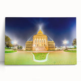 Black and white photograph of Kansas scenery on stretched canvas, ideal for kitchen wall art or bedroom decor.