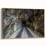 Vintage poster art of a Kentucky landscape on framed canvas, featuring muted earth tones, ideal for bedroom wall decor.