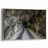 Framed canvas of a vintage-style Kentucky landscape, featuring muted earth tones and black accents, ideal for office decor.