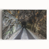 Black and white photograph of Kentucky scenery on stretched canvas, ideal for kitchen wall art.