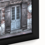 Extra large framed canvas featuring a textured depiction of New Orleans in vibrant colors, ideal for living room decor.