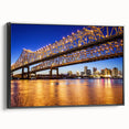 Framed canvas of a black and white Louisiana landscape, ideal for bedroom wall decor.