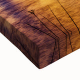 Black and white landscape art painting of a Louisiana marsh on stretched canvas, ideal for bedroom wall art.