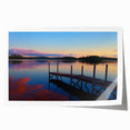 Rolled print of Maine scenery with vibrant green landscapes and blue skies, ideal for art wall dining room decor.