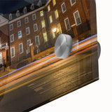 Large abstract wall art depicting Annapolis scenery in mid-century modernist style.