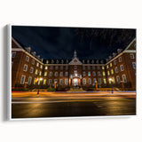 Extra large framed canvas featuring vintage poster art of Annapolis, Maryland, with vibrant colors on a black background.