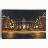 Black and white photograph of Annapolis, Maryland, on stretched canvas, ideal for kitchen wall art.