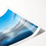 Extra large rolled print of line art flowers in muted earth tones, ideal for large living room wall decor.