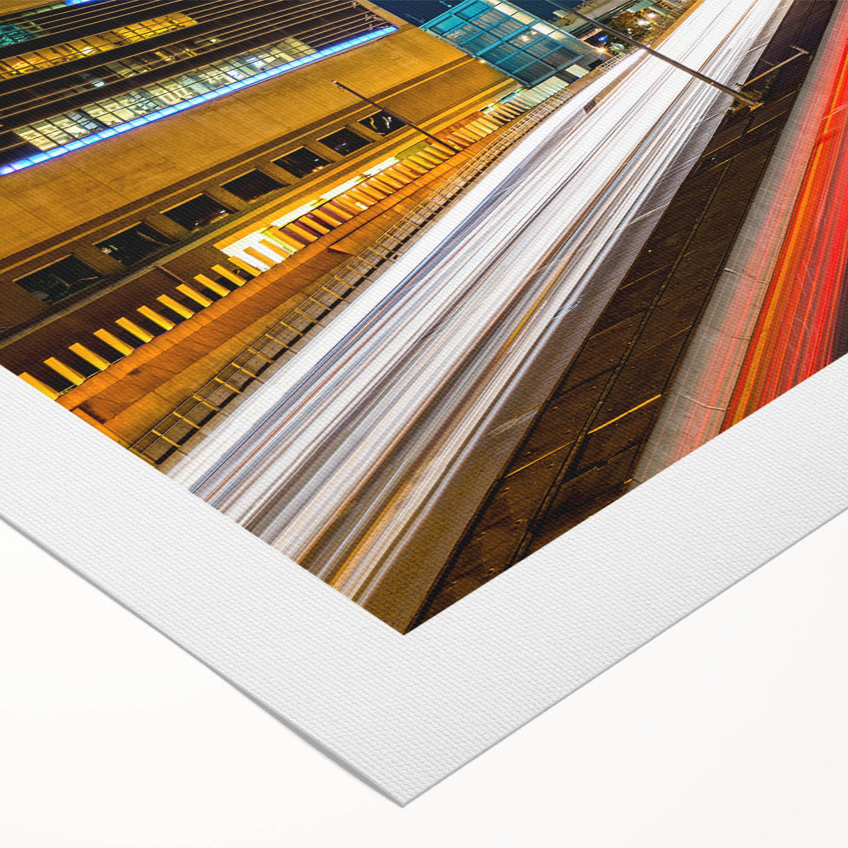 Art deco poster of Boston skyline in muted blue tones on rolled canvas, suitable for dining room wall art.