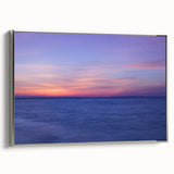 Framed canvas of a vintage-style Massachusetts Cape landscape painting with colorful art on a black background.