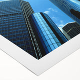 Art deco poster of Detroit skyline in pastel shades on rolled canvas, suitable for dining room wall art.