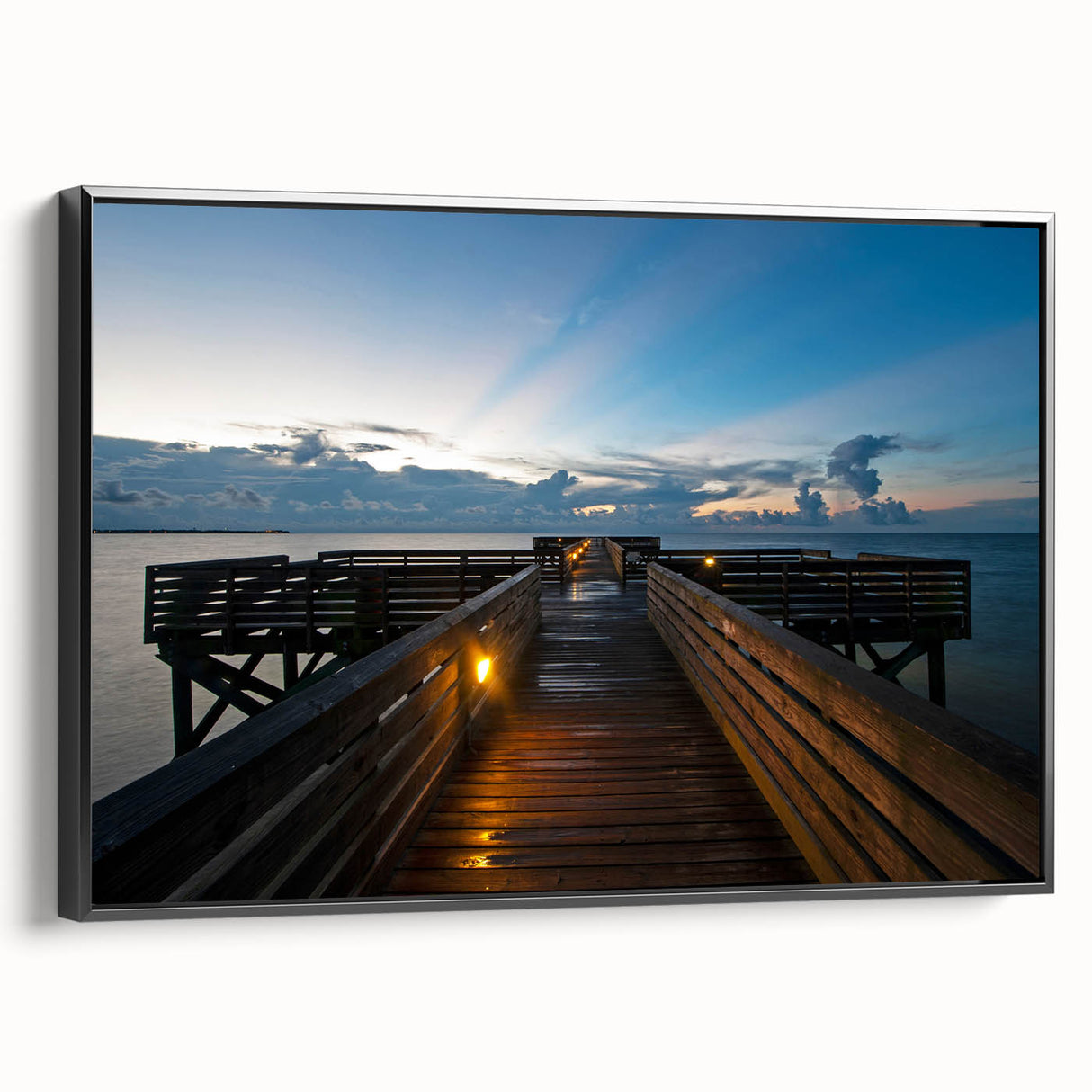 Black and white framed canvas featuring a vintage-style Mississippi landscape, ideal for bedroom wall art.