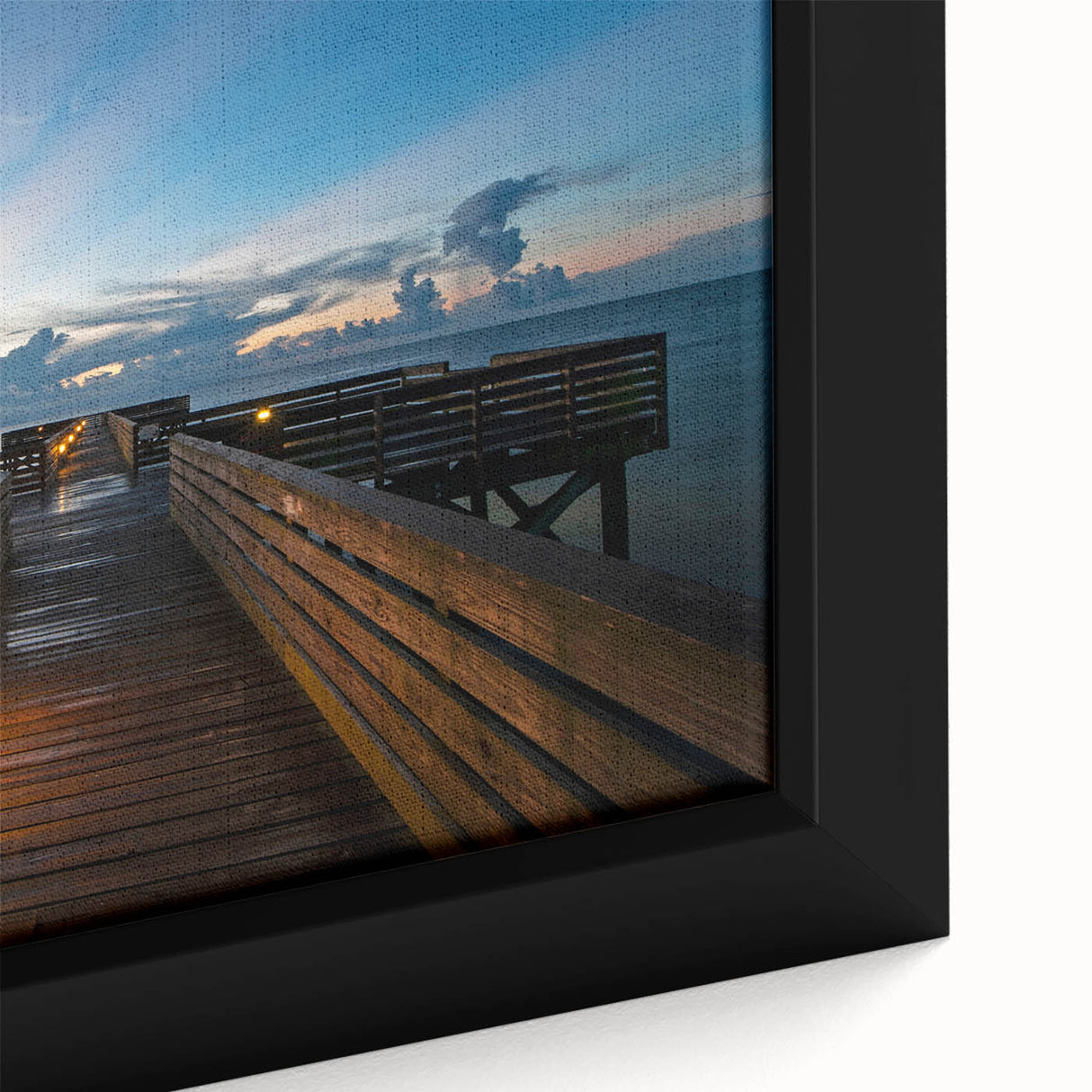 Extra large framed canvas featuring a textured depiction of the Mississippi landscape in black with colorful accents.