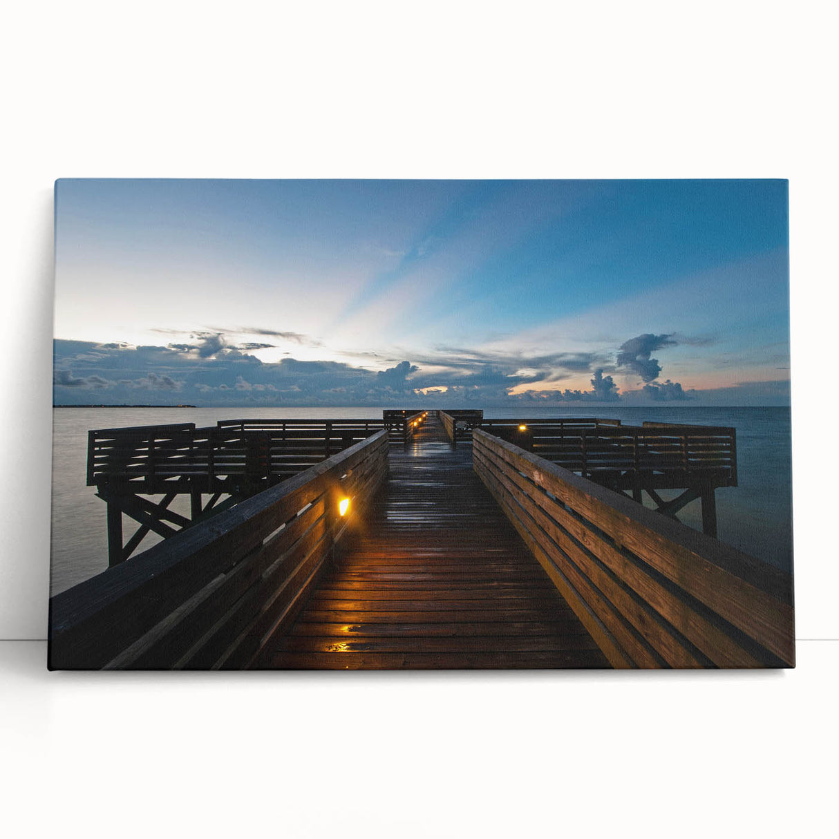Black and white photograph of Mississippi scenery on large stretched canvas, ideal for kitchen wall art.