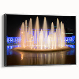 Black and white framed canvas of Kansas City skyline, ideal for bedroom wall art in a vintage poster style.