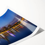 Extra large wall art featuring line art flowers in soft gray shades on a rolled print, suitable for large living room decor.