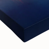 Black and white landscape art painting of St. Louis skyline on stretched canvas, ideal for bedroom wall art.