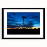 Abstract art print featuring textured, colorful swirls on an extra large canvas, framed in black.