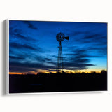 Vintage poster art of Nebraska scenery on a framed canvas, featuring colorful art in extra large size.