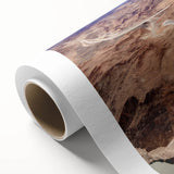 Art Deco style poster of Hoover Dam in muted blue and gray tones on rolled canvas, ideal for nursery wall art.