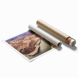 Rolled print of Hoover Dam with muted earth tones, ideal for classy bathroom wall art.