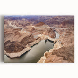Black and white stretched canvas of Hoover Dam, ideal for kitchen wall art.