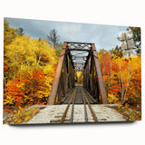 Large abstract wall art depicting serene New Hampshire scenery in muted green and blue tones on acrylic glass.