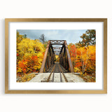 Extra large abstract art print of a New Hampshire scenery in muted earth tones, framed in gold, ideal for living room decor.