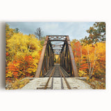 Black and white photograph of a New Hampshire landscape on stretched canvas, ideal for kitchen wall art.