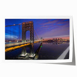Rolled canvas print of New Jersey scenery with soft pastel colors, ideal for art wall dining room.