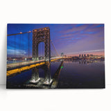 Black and white stretched canvas of New Jersey scenery, ideal for kitchen wall art or bedroom ambiance.