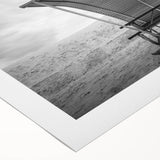 Art deco poster of White Sands, New Mexico in pastel hues on rolled canvas, suitable for dining room wall art.