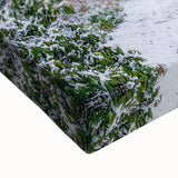 Black and white landscape painting of the Blue Ridge Mountains on stretched canvas, suitable for bedroom wall art.